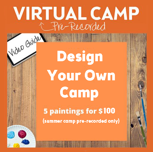 PRE-RECORDED SUMMER CAMP-AVAIL BY THE WEEK OR BY THE DAY. PAINT ANY DAY, ANY TIME THRU 7/31.